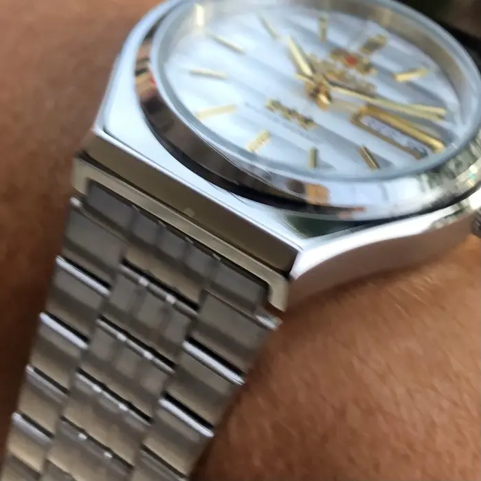 Orient 3 EStrelas Automático classico 469WB7F Branco