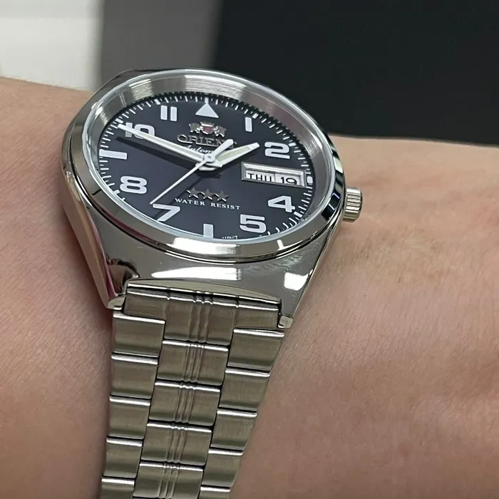 Orient 3 EStrelas Automático classico 469SS083F Preto