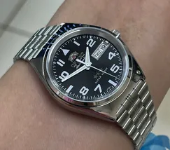 Orient 3 EStrelas Automático classico 469SS083F Preto - imagem 2