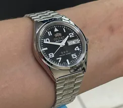 Orient 3 EStrelas Automático classico 469SS083F Preto - imagem 5