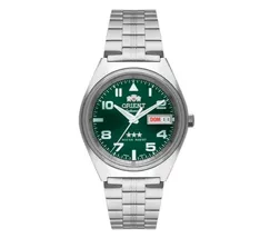 Orient 3 EStrelas Automático classico 469SS083F Verde - imagem 2