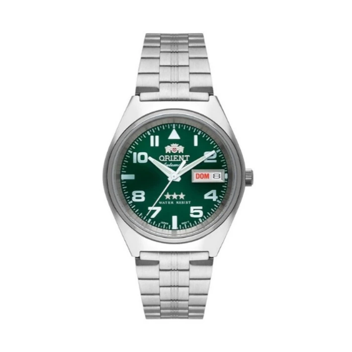 Orient 3 EStrelas Automático classico 469SS083F Verde