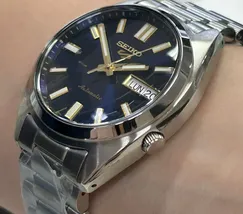 Seiko 5 sports clássico SRPL55B1 Azul - imagem 4