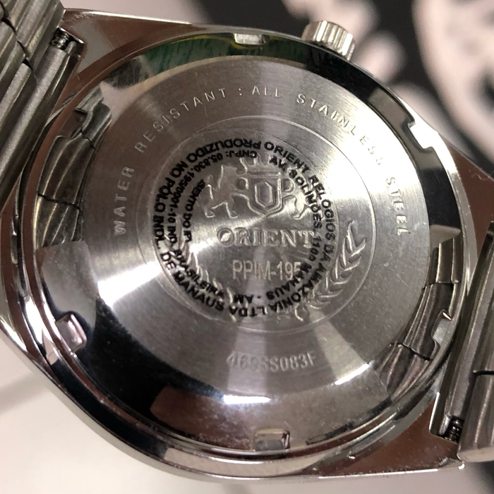 Orient 3 EStrelas Automático classico 469SS083F Branco