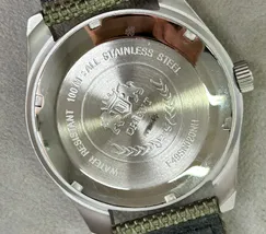 Orient 3 EStrelas Automático Classico Militar F49SN020NH Verde - imagem 7