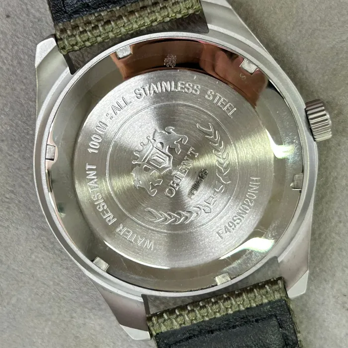 Orient 3 EStrelas Automático Classico Militar F49SN020NH Verde