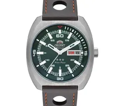 Orient 3 EStrelas Automático Classico Militar F49SS023 Verde - imagem 3