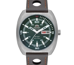 Orient 3 EStrelas Automático Classico Militar F49SS023 Verde - imagem 3