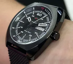 Orient 3 EStrelas Automático Classico Militar F49YY023 Preto IPBlack - imagem 4