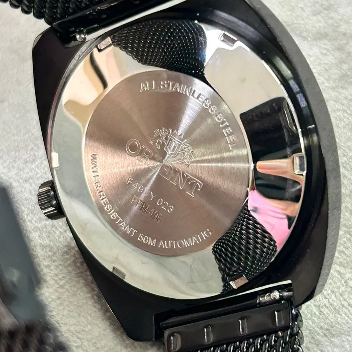 Orient 3 EStrelas Automático Classico Militar F49YY023 Preto IPBlack