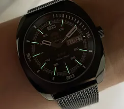 Orient 3 EStrelas Automático Classico Militar F49YY023 Preto IPBlack - imagem 6