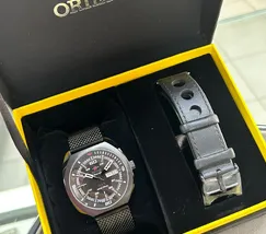 Orient 3 EStrelas Automático Classico Militar F49YY023 Preto IPBlack - imagem 7