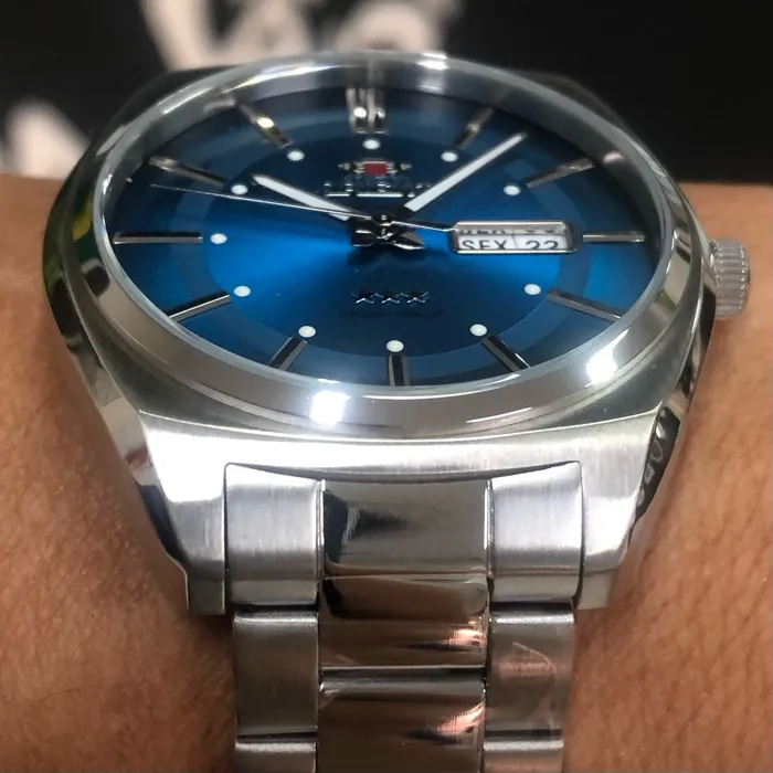 Orient 3 EStrelas Automático Classico F49ss025 Azul