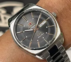 Orient 3 EStrelas Automático Classico F49ss025 Preto - imagem 1