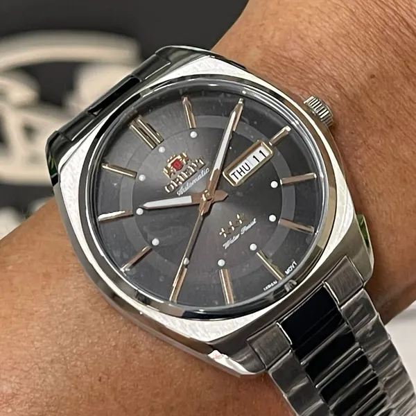 Orient 3 EStrelas Automático Classico F49ss025 Preto