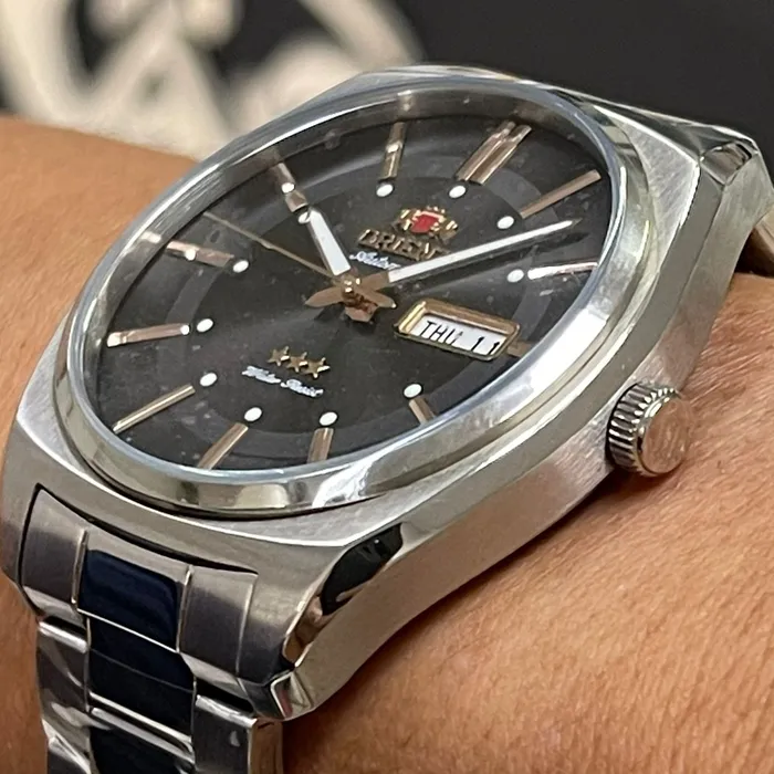 Orient 3 EStrelas Automático Classico F49ss025 Preto