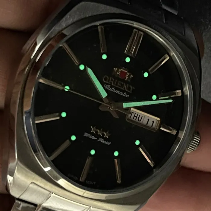 Orient 3 EStrelas Automático Classico F49ss025 Preto