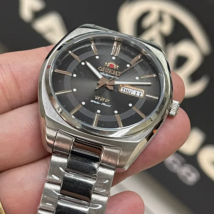 Orient 3 EStrelas Automático Classico F49ss025 Preto