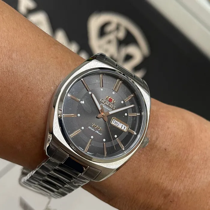 Orient 3 EStrelas Automático Classico F49ss025 Preto