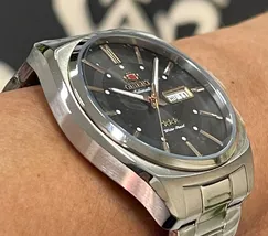 Orient 3 EStrelas Automático Classico F49ss025 Preto - imagem 3