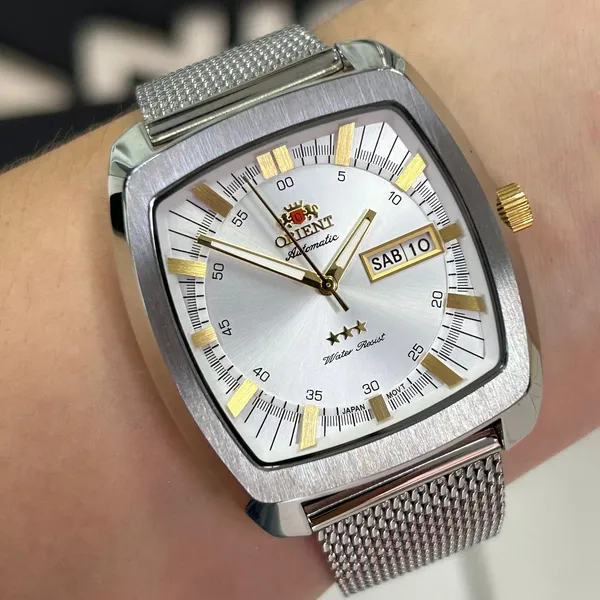 Orient 3 EStrelas Automático Classico F49SS030 Prata
