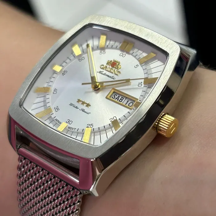 Orient 3 EStrelas Automático Classico F49ss030 Prata