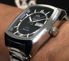 Orient 3 EStrelas Automático Classico F49ss031 Azul - imagem 3