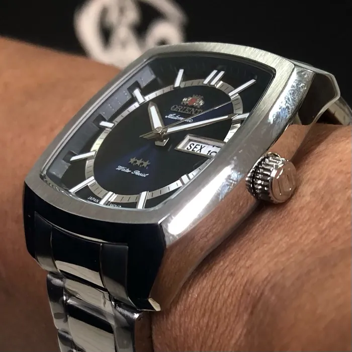 Orient 3 EStrelas Automático Classico F49ss031 Azul