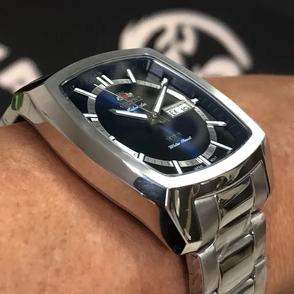 Orient 3 EStrelas Automático Classico F49SS031 Azul