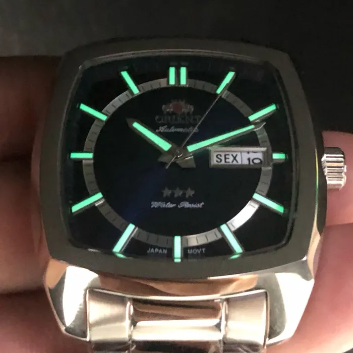 Orient 3 EStrelas Automático Classico F49ss031 Azul