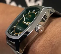 Orient 3 EStrelas Automático Classico F49SC031 Verde - imagem 4