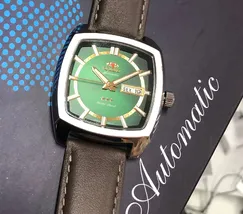 Orient 3 EStrelas Automático Classico F49SC031 Verde - imagem 6