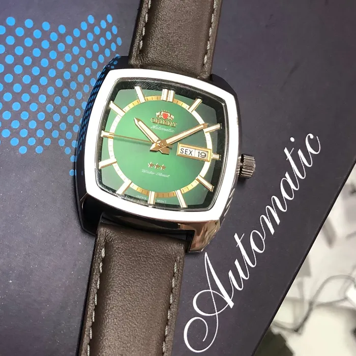 Orient 3 EStrelas Automático Classico F49SC031 Verde