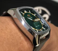 Orient 3 EStrelas Automático Classico F49SC031 Verde - imagem 3