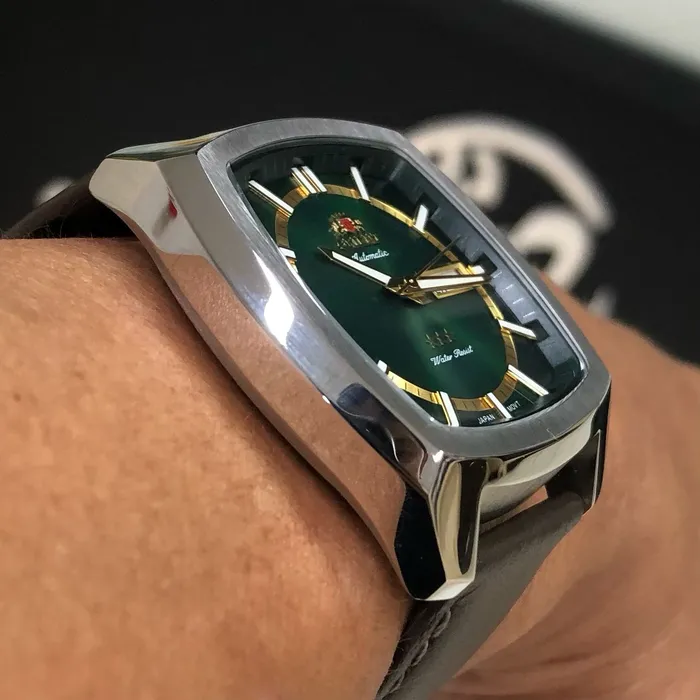 Orient 3 EStrelas Automático Classico F49SC031 Verde