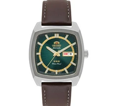 Orient 3 EStrelas Automático Classico F49SC031 Verde - imagem 2