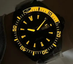 Orient 3 Estrelas Automático Sports Sea IPBlack YN6PP012 Preto - imagem 7