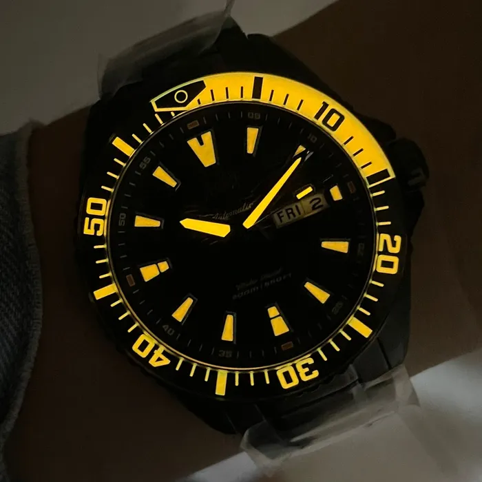 Orient 3 Estrelas Automático Sports Sea IPBlack YN6PP012 Preto