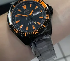 Orient 3 Estrelas Automático Sports Sea IPBlack YN6PP012 Preto - imagem 5