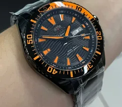 Orient 3 Estrelas Automático Sports Sea IPBlack YN6PP012 Preto - imagem 3