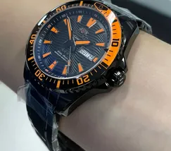 Orient 3 Estrelas Automático Sports Sea IPBlack YN6PP012 Preto - imagem 4