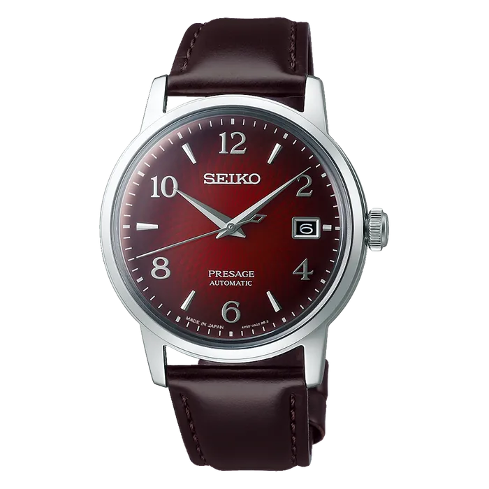 Seiko Presage Cocktail Time SRPE41J1 Negroni Vermelho | Taniguchi Relógios