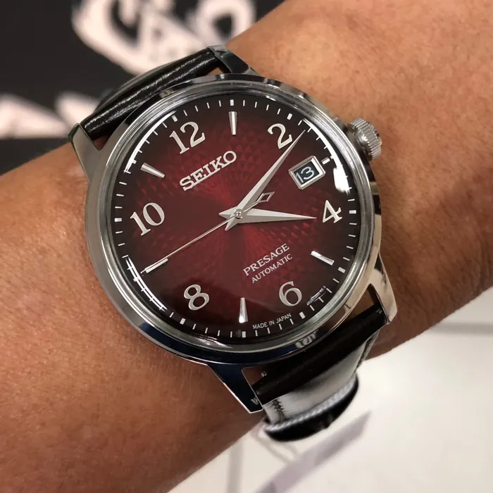 Seiko Presage Cocktail Time SRPE41J1 Negroni Vermelho | Taniguchi Relógios