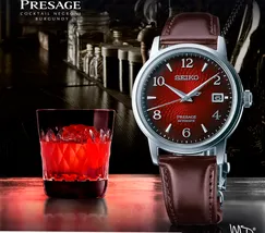 Seiko Presage Cocktail Time SRPE41J1 Negroni Vermelho | Taniguchi Relógios - imagem 3