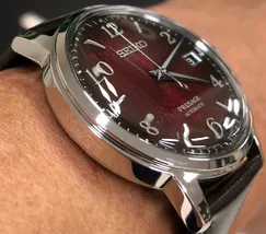 Seiko Presage Cocktail Time SRPE41J1 Negroni Vermelho | Taniguchi Relógios - imagem 4