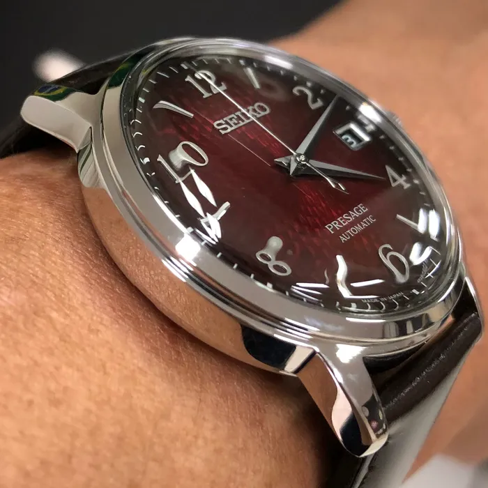 Seiko Presage Cocktail Time SRPE41J1 Negroni Vermelho | Taniguchi Relógios