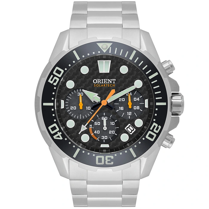 Orient Solartech Cronografo Diver Sports Sea MBSSC260 Preto