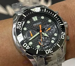 Orient Solartech Cronografo Diver Sports Sea MBSSC260 Preto - imagem 1