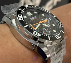 Orient Solartech Cronografo Diver Sports Sea MBSSC260 Preto - imagem 3