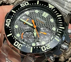 Orient Solartech Cronografo Diver Sports Sea MBSSC260 Preto - imagem 7